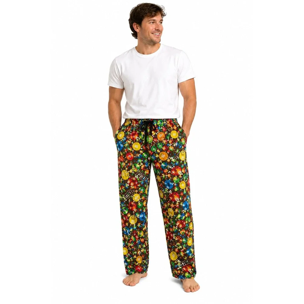 M&M'S Candy Print Lounge Pajama Pants Men's Large 36-38